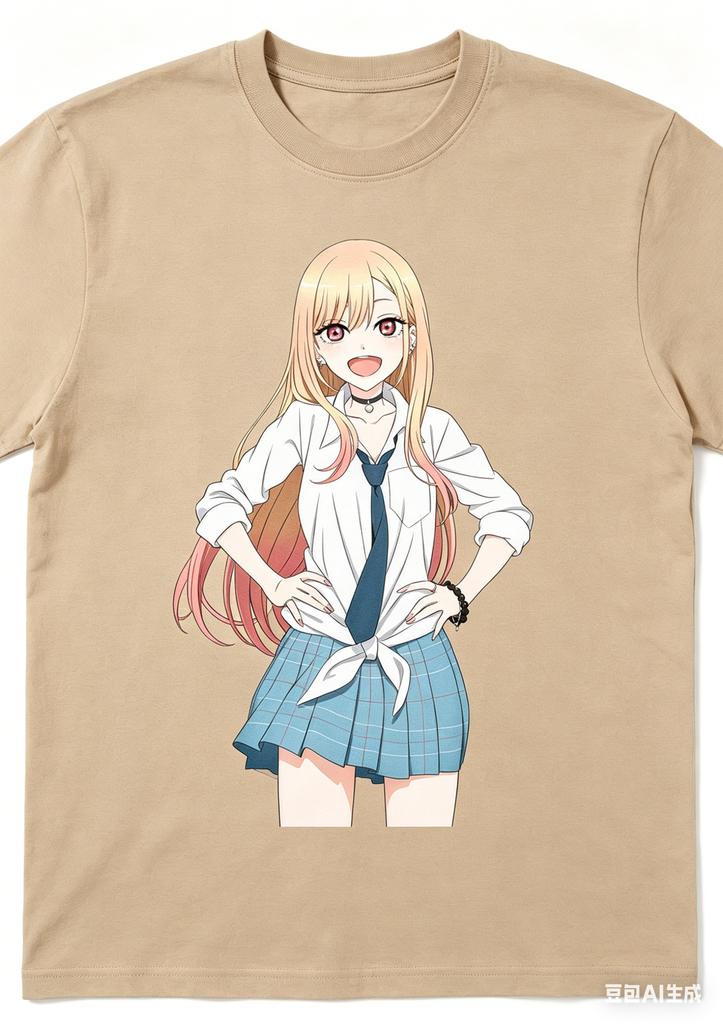 My DressUp Darling Marin Kitagawa Fashion Printed TShirt Unisex Summer Casual Cotton Top Anime Streetwear Tshirts