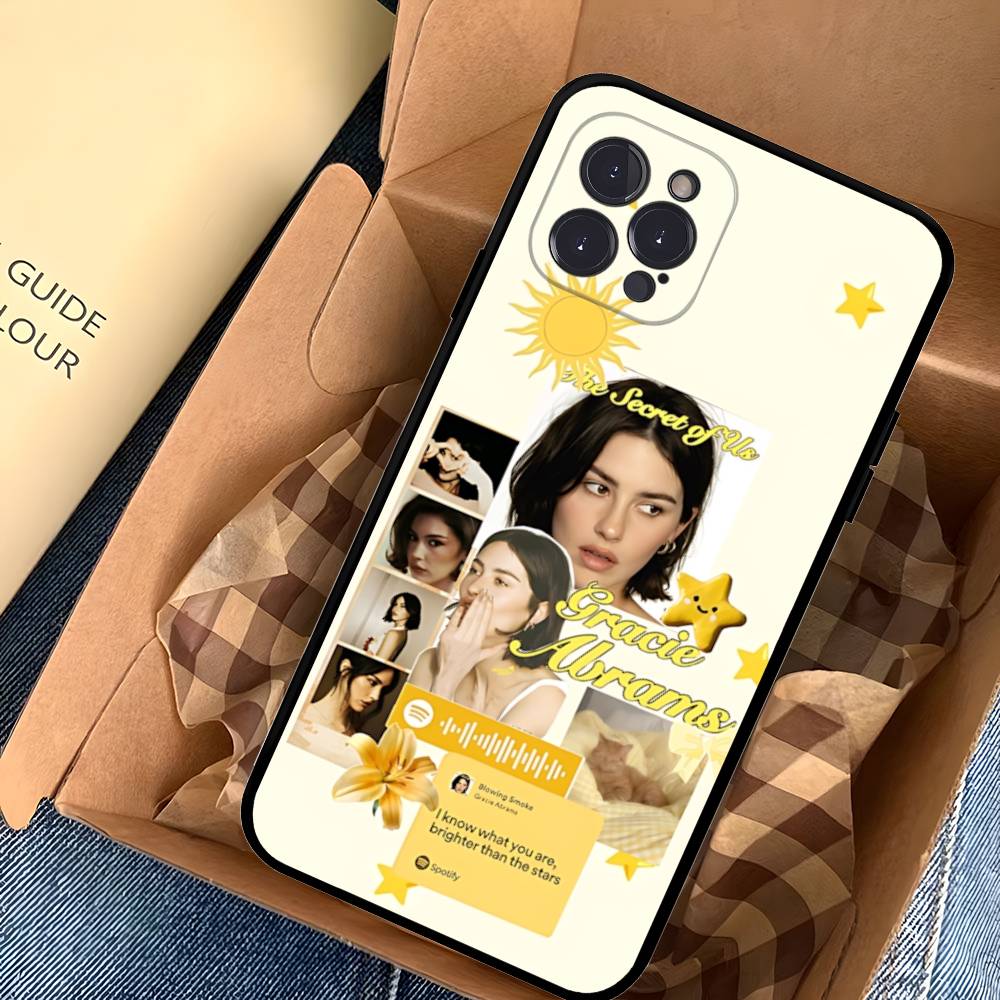 

Popular G-gracie Singer A-abrams Black Soft Phone Case For IPhone 16 15 14 13 11 12 17 Pro Max Mini Plus iPhone 14 plus