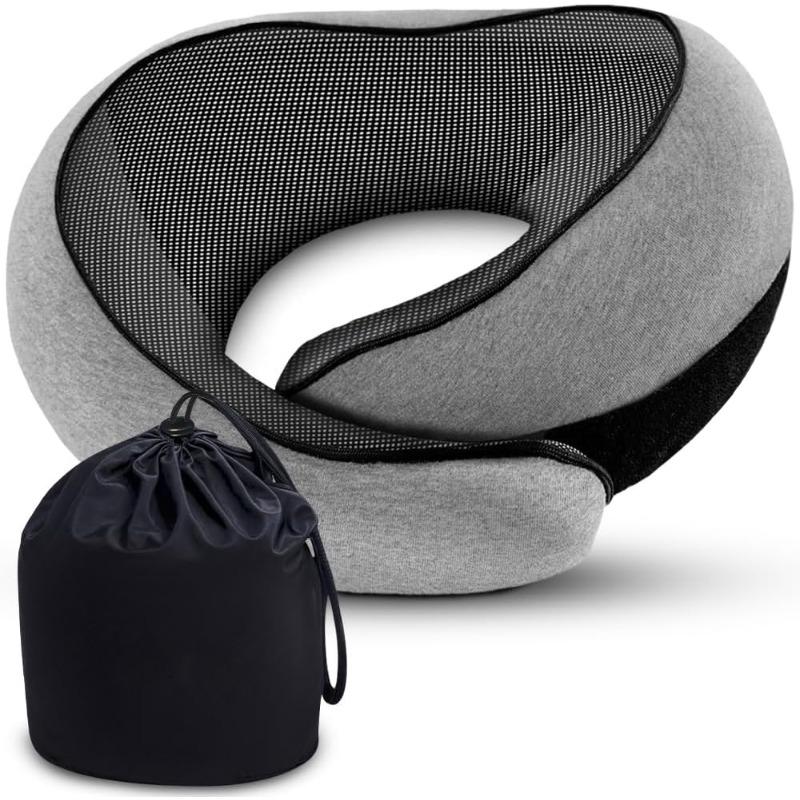 Neck Protection U-shaped Pillow Slow Rebound Memory Cotton Nap Pillow Portable Aircraft Travel Neck Pillow