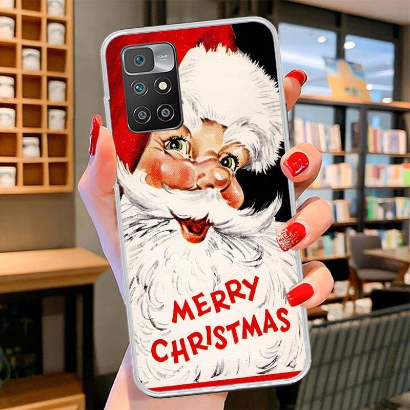 Christmas Santa Claus Present Cover Phone Case For Xiaomi Poco F7 Ultra X7 X6 X5 Pro M7 Redmi 15C 15 13C 13 12C 12 10C 10 9A 9C