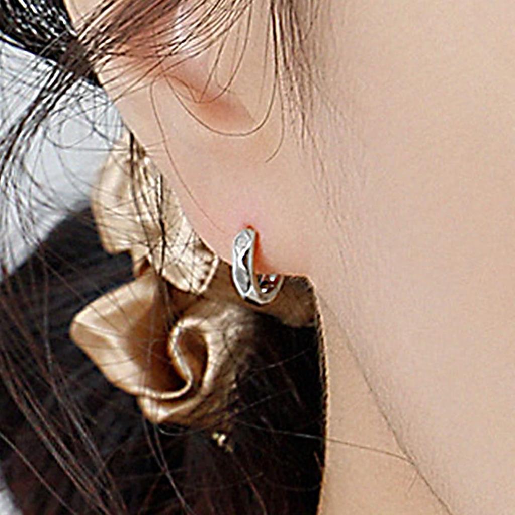 Pasurohu Ohrringe K18 18K Vergoldung Silber 925 Kleine Beliebte Creolen Damen Herren Gold Platin Diamantschliff Hypoallergen Echter Schmuck 8,5mm