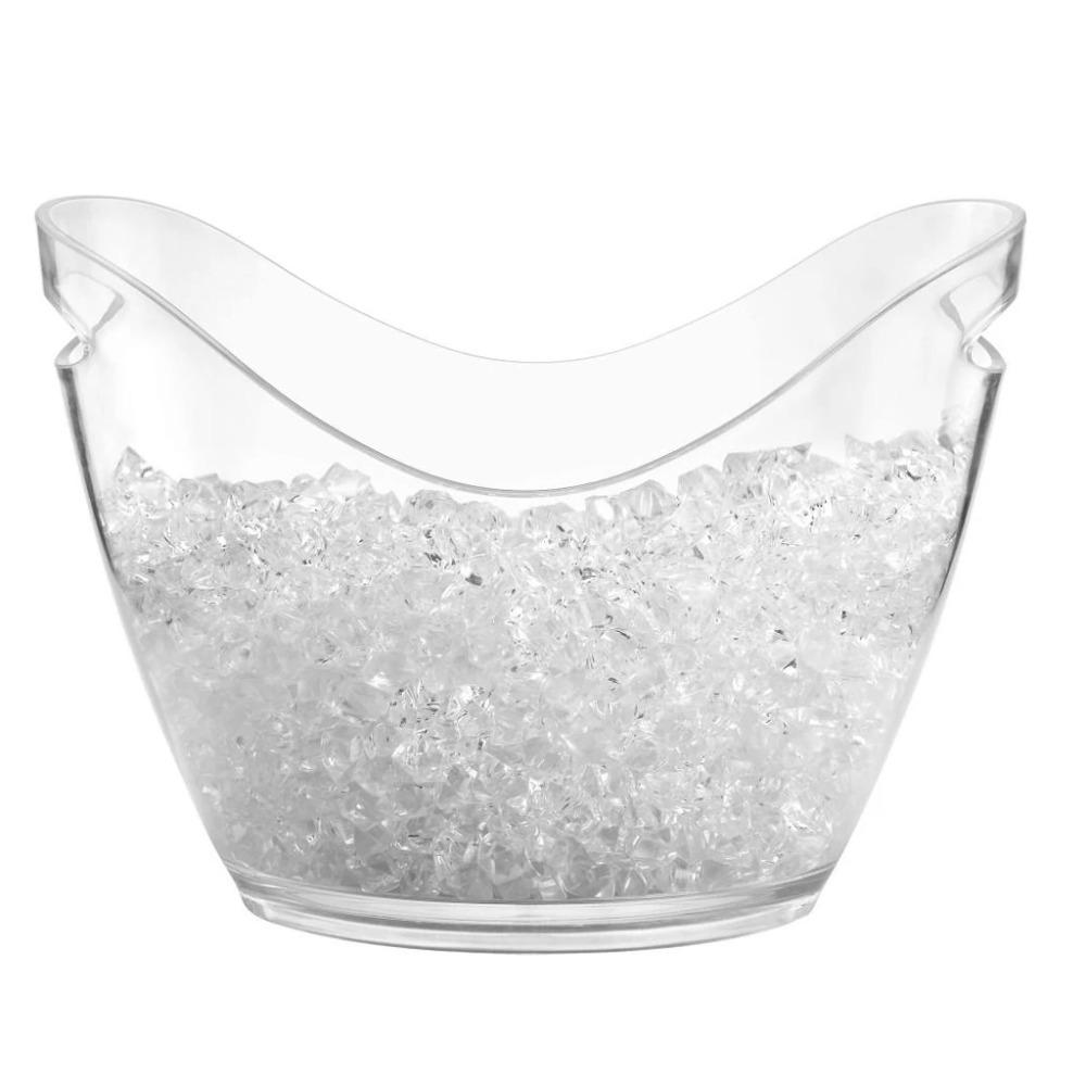 Anti-fall Wine Chilling Bucket Acrylic Champagne Bottles Ice Cooler Transparent Ice Bucket  Party