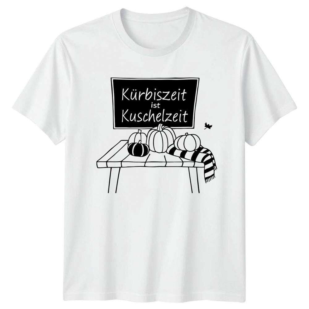 Kurbiszeit Ist Kuschelzeit TShirt GerUnisex Pumpkin Autumn Gift For Him And Her S