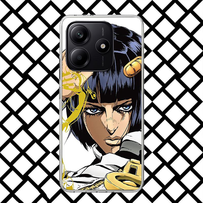 

JoJo Adventure Bruno Buccellati Phone Case for Xiaomi Redmi Note 15 14 14S 13 12 12S 11 Pro Plus 11E 11T 11S 10S 5G Soft Cover F Note 14 Pro Plus