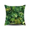 New Nap Pillow Green Leaves Sofa Plush Pillow Cover Home Bedroom Sofa Summer Pillow Cover