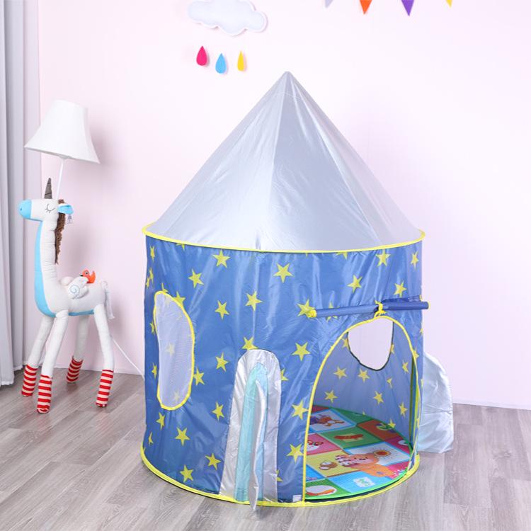 3-in-1 Kids' Play Tent Set: Starry Sky Rocket, Space Capsule, and Ball Pit Yurt