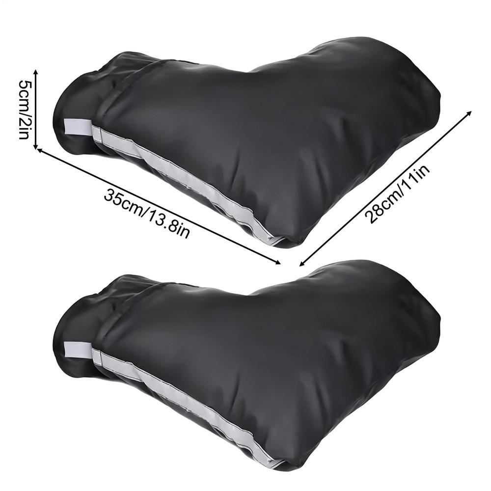 

Motorcycle Handlebar Gloves Warm Bicycle Handlebar Gloves Winter Bike Handle Bar Muffs for Bike Snowmobile Dirtbike Motorcycle чёрный
