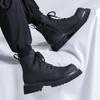 Fashion Autumn and winter men's boots Trendy minimalist design style Outdoor walking motorcycle Daily office Youth adult warm shoes