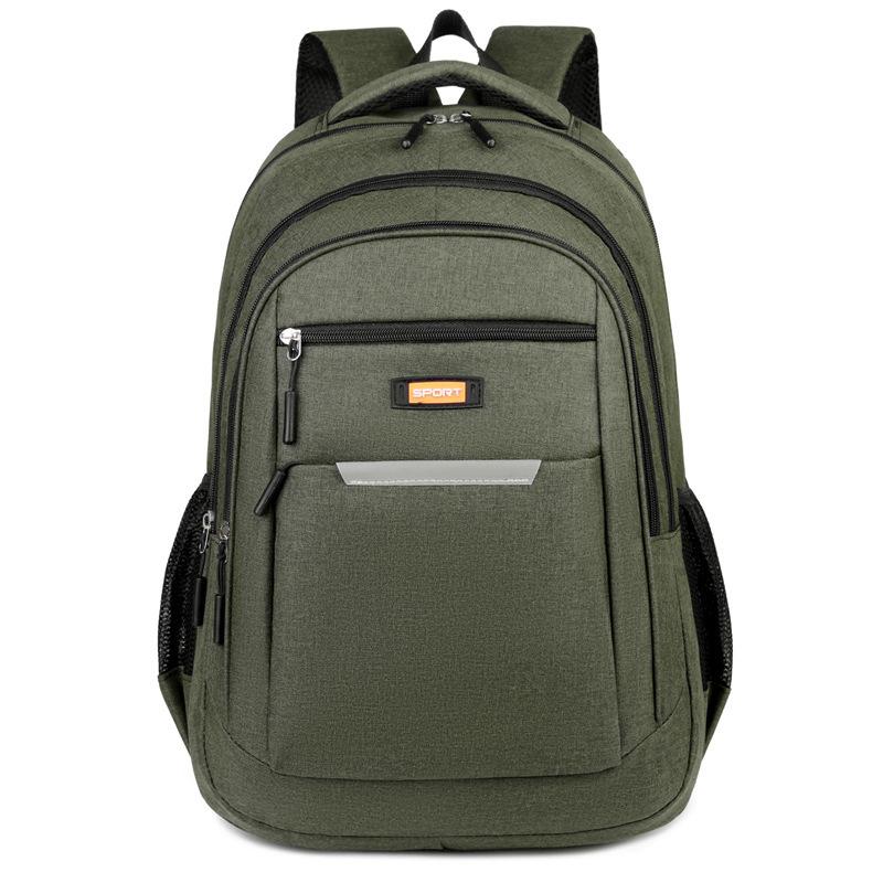 Reflective strip new backpack universal college bag simple large capacity travel backpack men's high sense