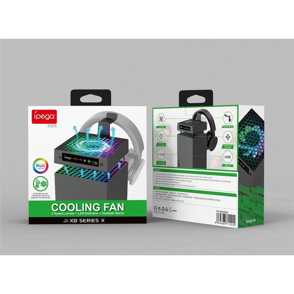 IPEGA Cooling Fan for Xbox Series X with Automatic Speed Adjustable, High Performance Cooling, Low Noise PG-XBX026A