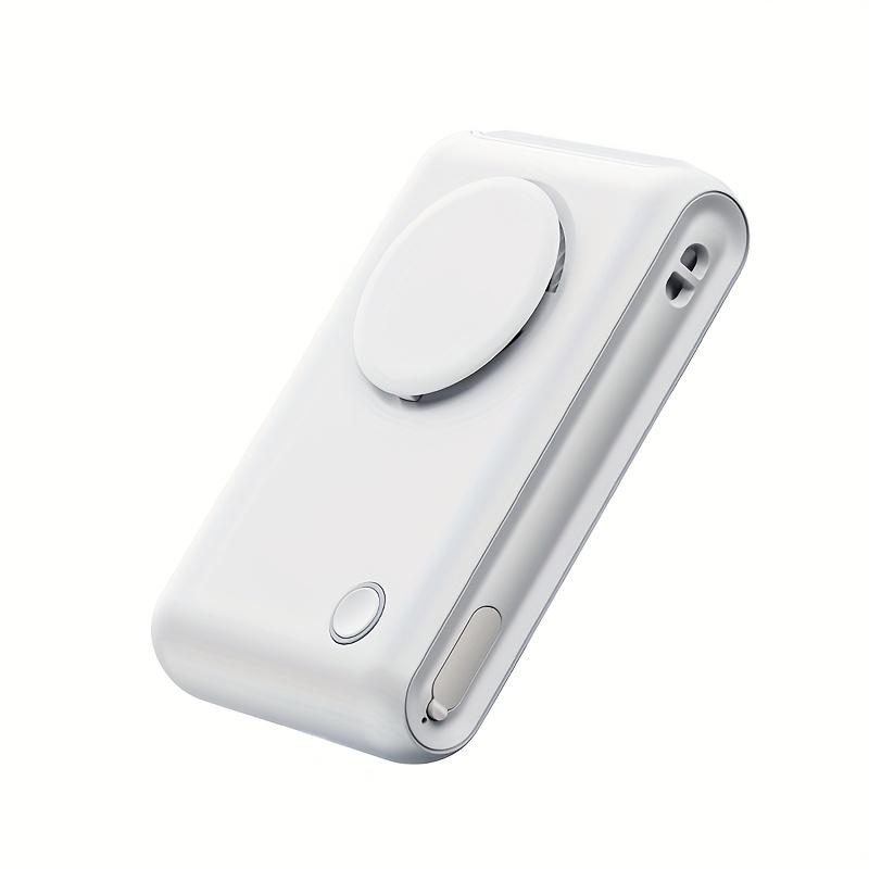 

USB Rechargeable Portable Neck Fan for Women 3Speed Adjustable Handheld Cooling Device, Lightweight Compact Design,Ideal for Office,Travel,Outdoor Use білий