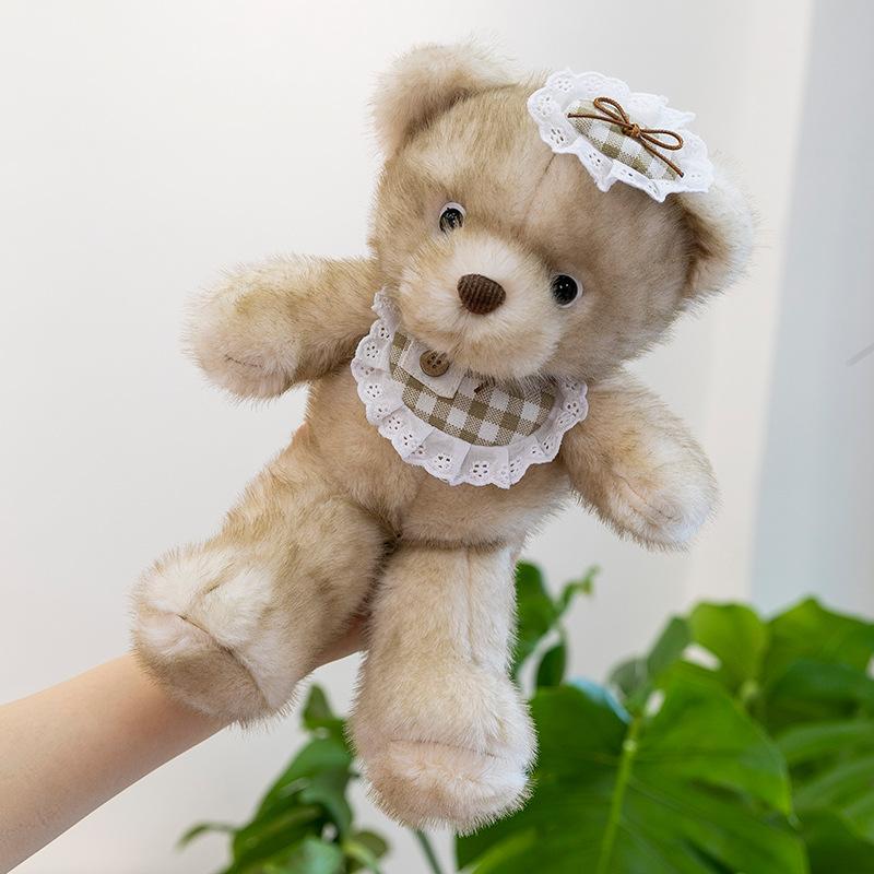 Cartoon Maillard Dressed Up Bear Plush Toy Valentine's Day Gift Girl Comforting Rag Doll Event Decoration