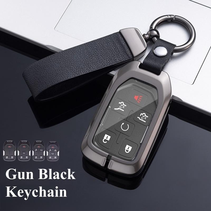3 4 5 6 Buttons Metal Zinc Car Key Case Cover Holder For GMC Terrain 2019 For Chevrolet Suburban 2019 Key Shells Fob Accessories