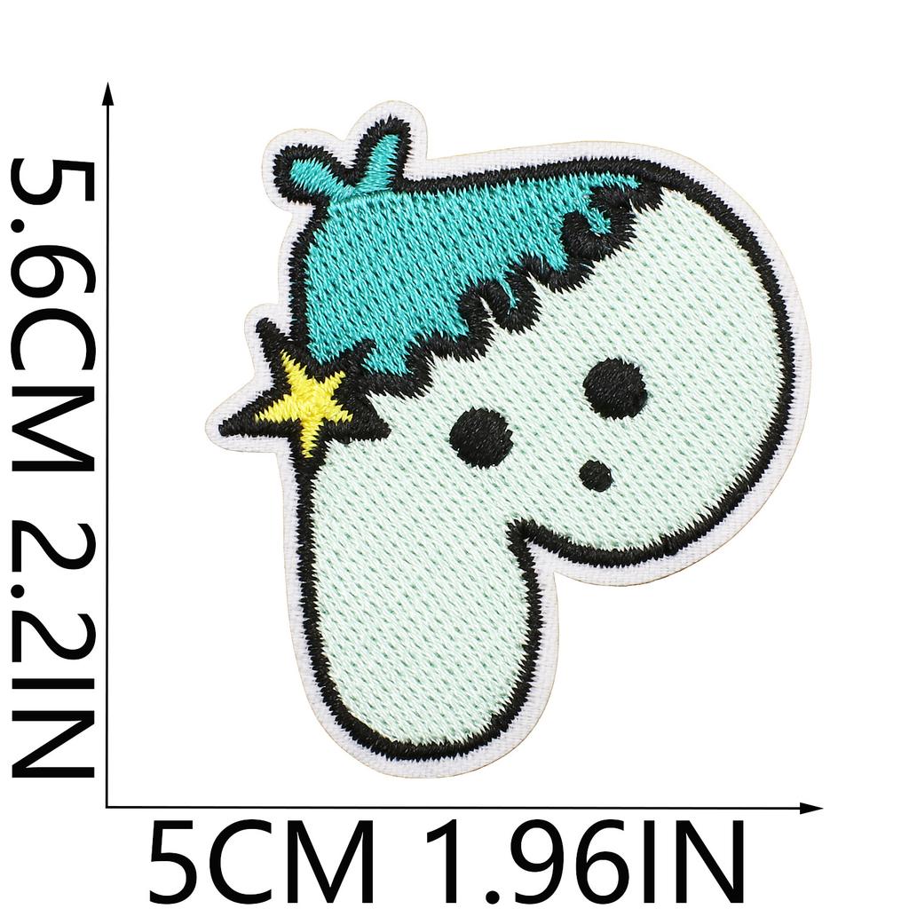 Animated Kitten Embroidery Cloth Sticker, Clothes Bag Decoration, Puppy Letter Computer Embroidery Label, English Letter Patch Sticker
