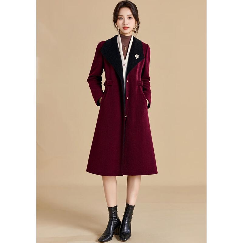 

Ke Bei er Women s Reversible Textured Mid-Length Winter Coat 3XL