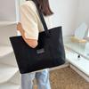 Canvas Tote Bag For Women With Zipper Closure And Internal Pockets For Casual Outings