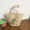 Casual Beach Ladies Large Capacity Shoulder Straw Woven Bag Surfboard Handbag Vacation Beach Grass Tote Bag CLE
