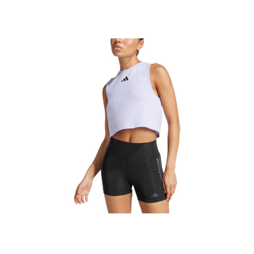 adidas Gewichtheben Power 3-Streifen Boxy Tanktop Damen Tops Lila JJ3495