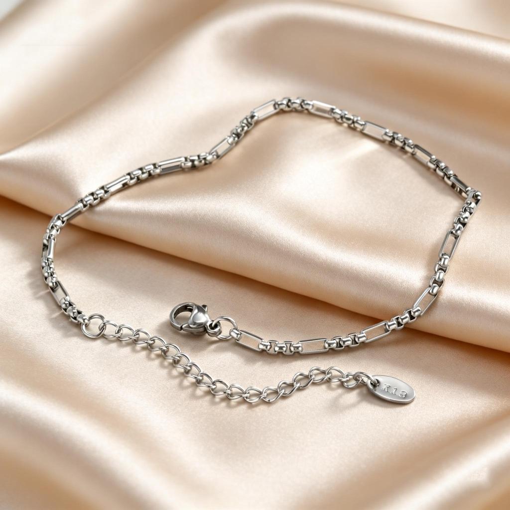 Minimalist Stainless Steel Anklet Bracelet for Women Fashion Gold Plated Adjustable Chain Anklet Foot Jewelry Summer Beach Party