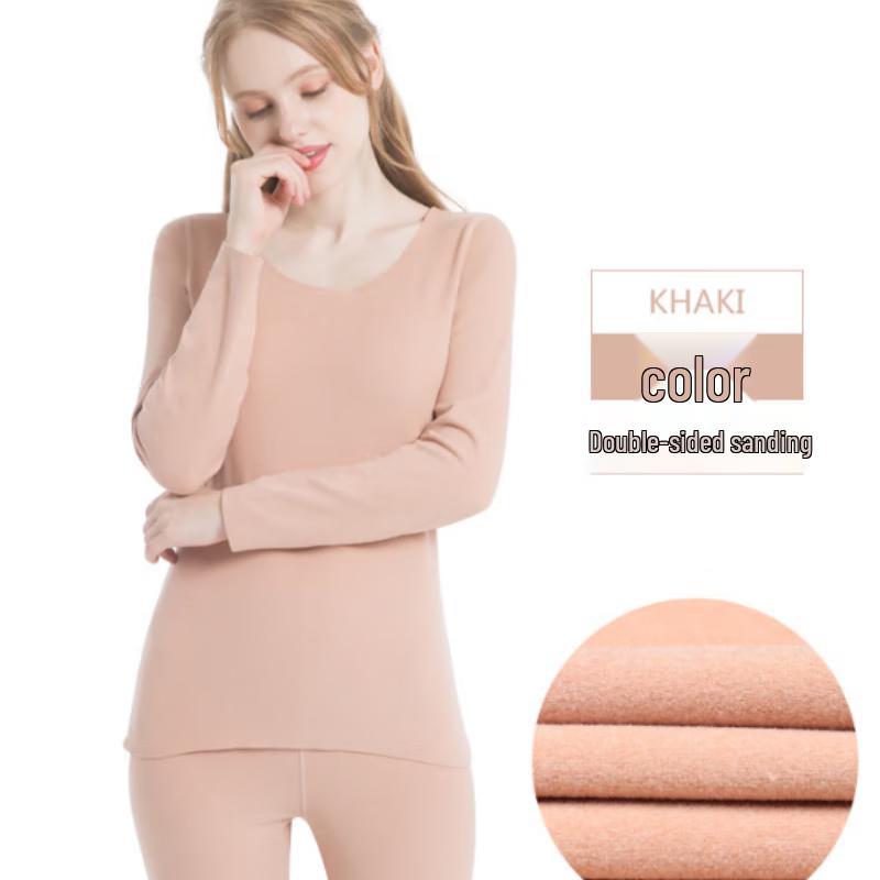 

Женский бесшовный бархатный термокомплект базового слоя