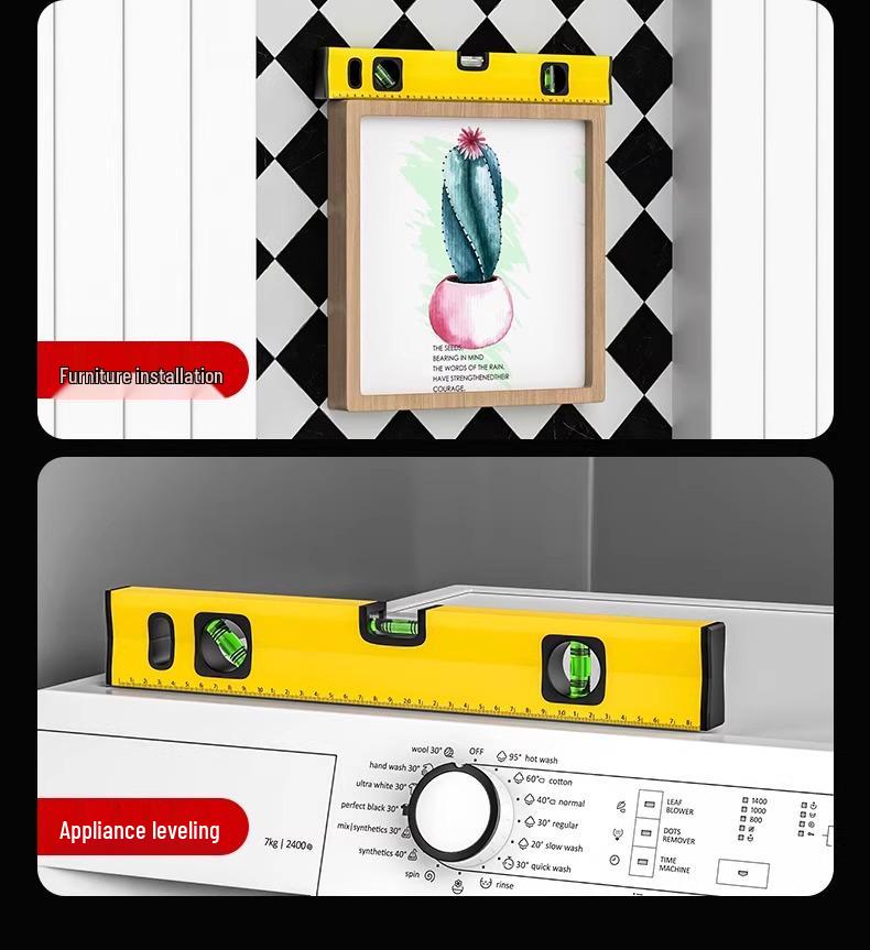 High Precision Mini Aluminum Alloy Spirit Level Ruler