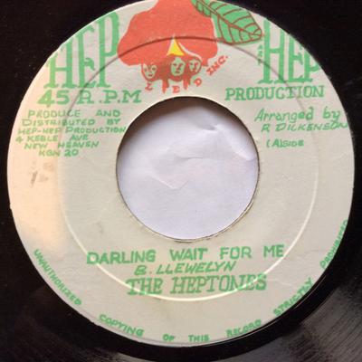 7inch Record HEPTONES  Darling Wait For Me 6357 Hep Hep Product 1977 Jamaica Reggae Ska  Dub Used