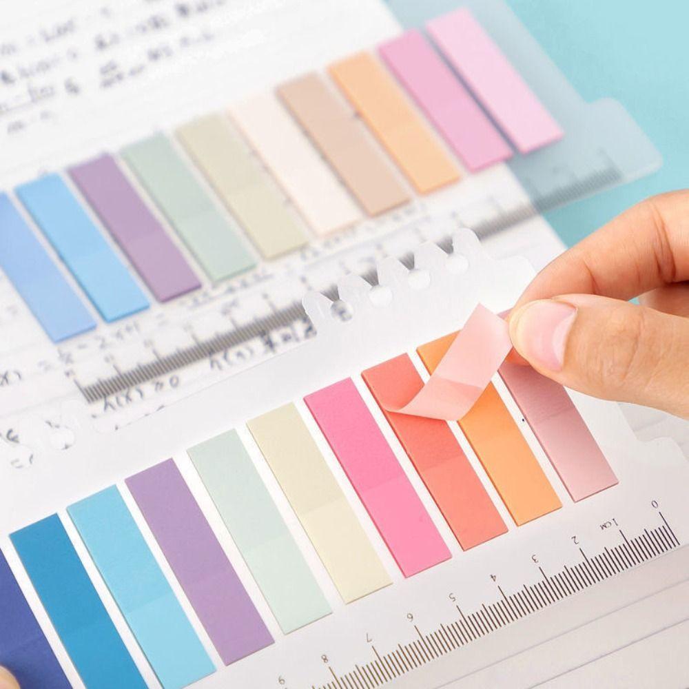 Self Adhesive Index Tabs Set Waterproof Annotation Tabs Label Stickers Office School Supplies