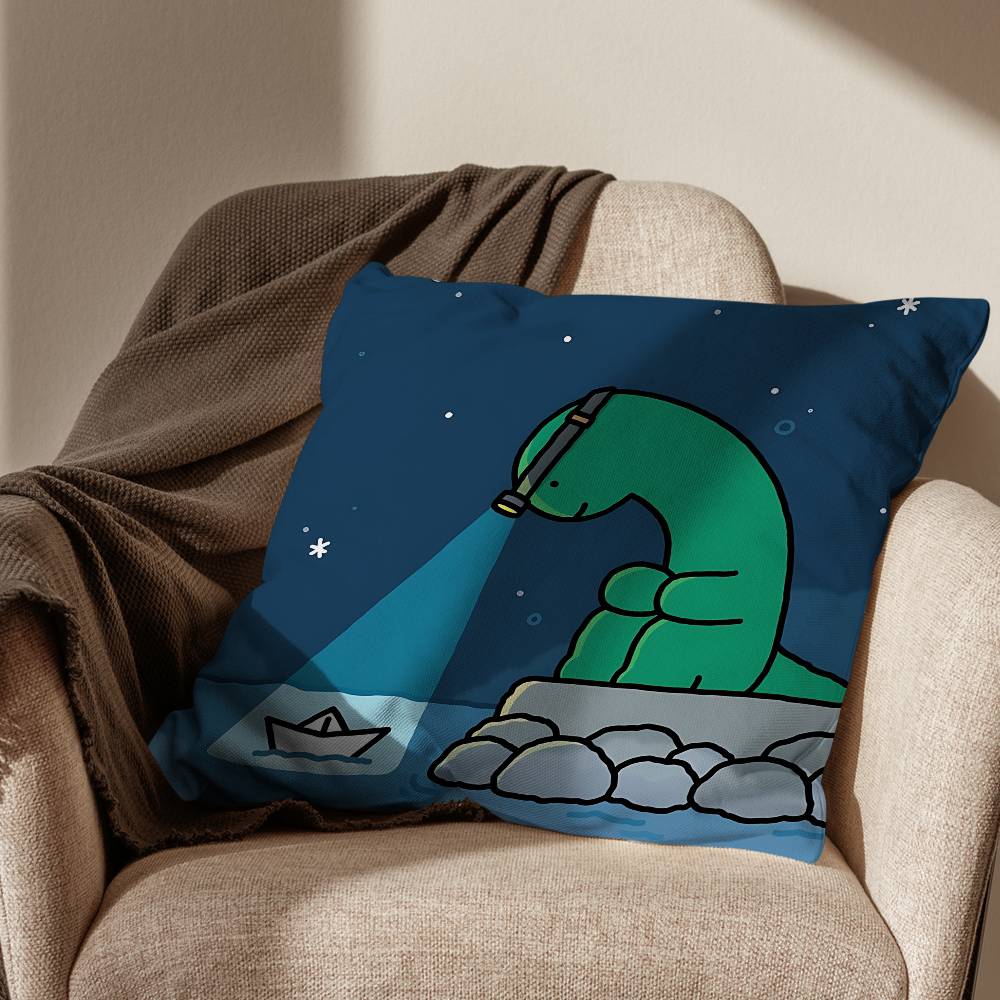 Green dinosaur Brachio Cushion Cover Suitable For Sofa Car Bedroom Office Cushions Decorative Pillow Case 30x30cm