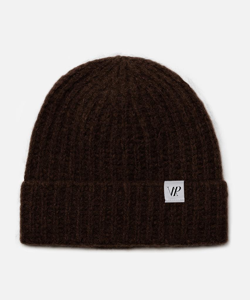 NP STUDIO Patch Point Hairy Fur Knit Beanie [ 3 Colors ]