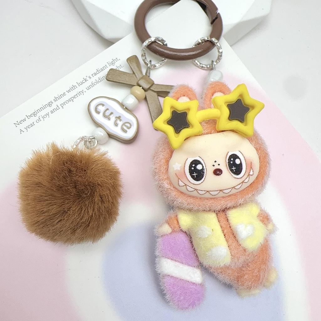 Breloc Iepure Surfing Placă Val Flocking Bijuterii DIY Păpușă Flocking Ornament Mic de Birou