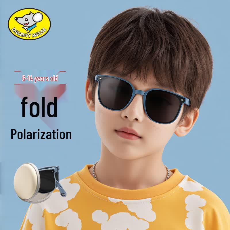 Wanpishu Folding Polarized Kids Sunglasses (6-14 Yrs)