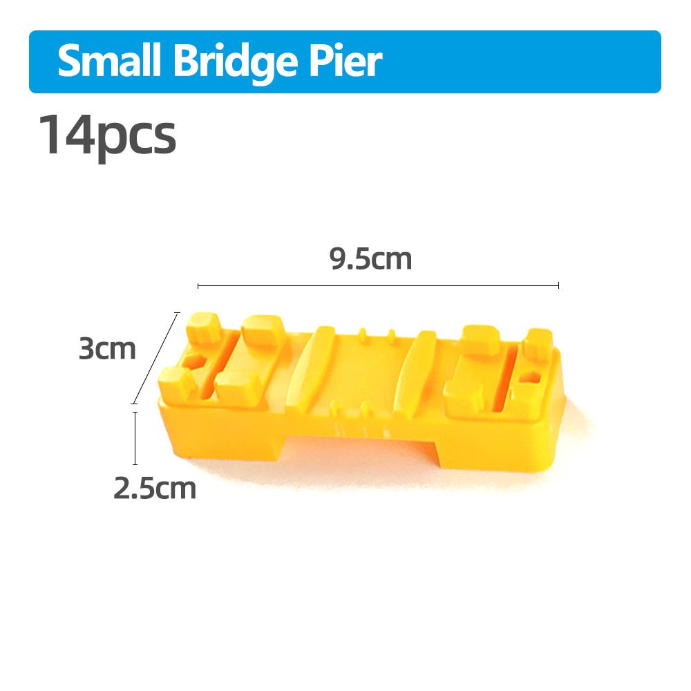 Várias Peças de Pista de Trem de Plástico Acessórios Pista Curva/Reta/Bloco/Ponte Brinquedos Presentes para Meninos