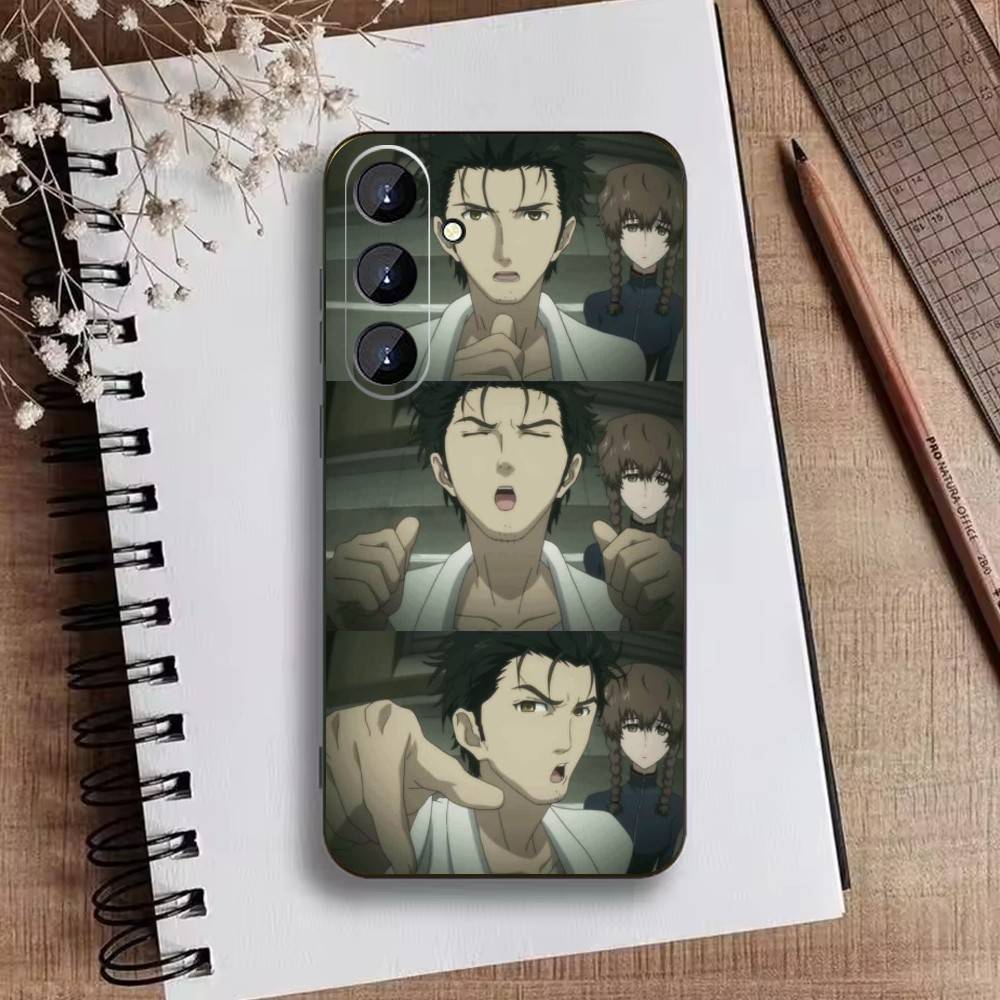 STEINS GATE F-Rintaro O-Okabe Phone Case For Samsung Galaxy A73,21,22,32,71,53,52,51,80,5G Soft Black Cover