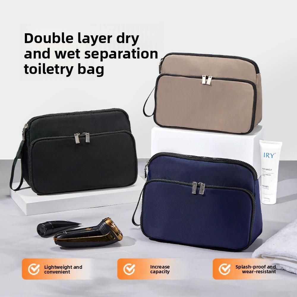 Waterproof Toiletry Bag for Men Dry Wet Separation Sundries Storage Bag  Gift