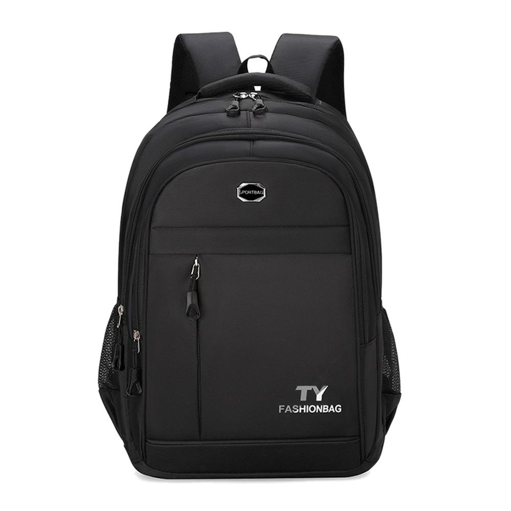 Oxford Cloth Shoulders Backpack Large Capacity Multi-pocket Travel Rucksack Casual Versatile Adjustable Strap Computer Backpack чёрный