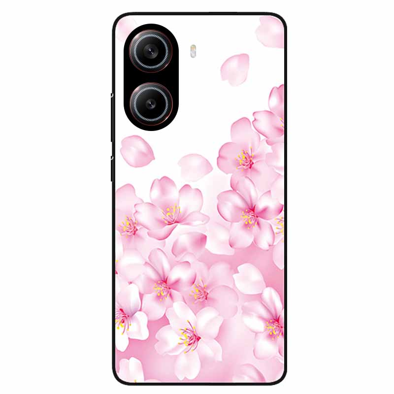 For Poco X7 Pro 5G Case Flower Hard Back Cover Tempered Glass Cases for Xiaomi Poco X 7 Pro X7Pro Hard Shells PocoX7Pro 2025 New