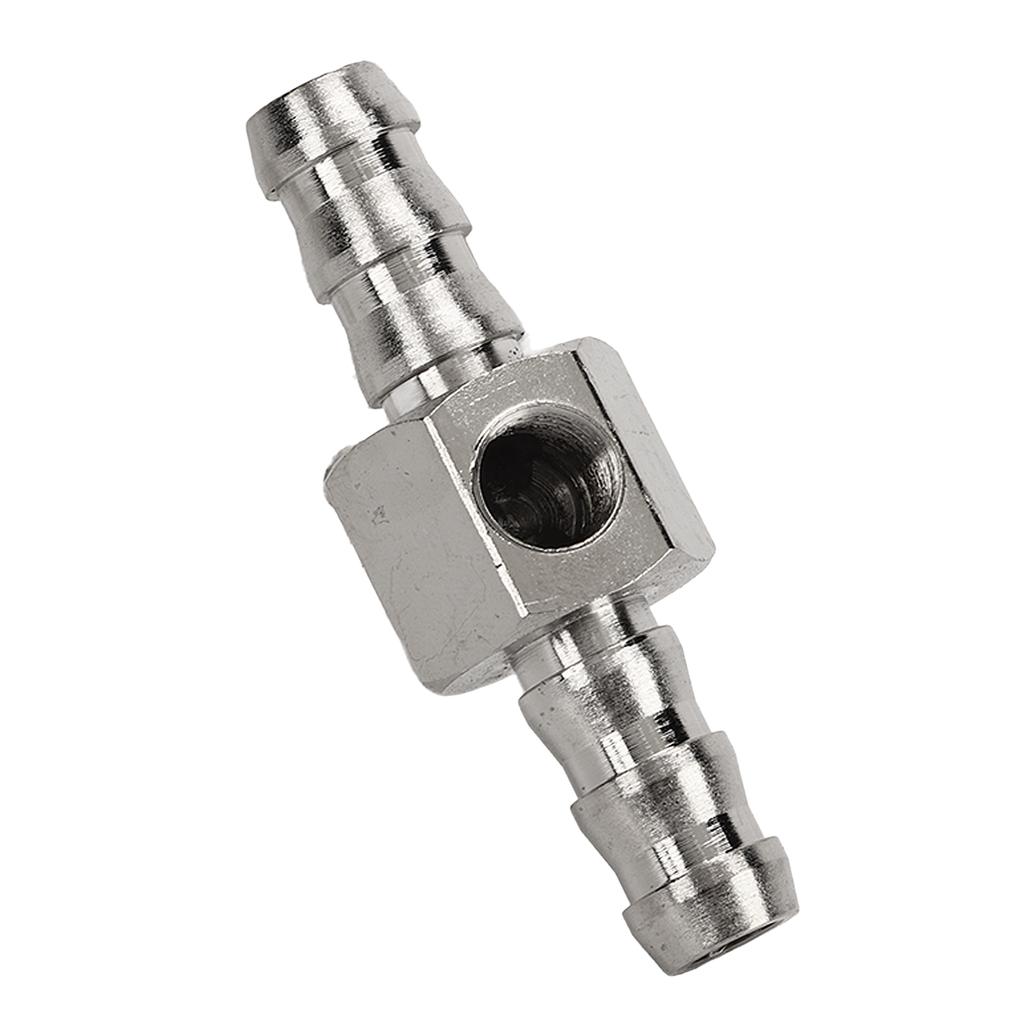 T Fitting Adapter 304 Stainless Steel Rubber High Performance For Fuel Pressure Gauge Or Sensor