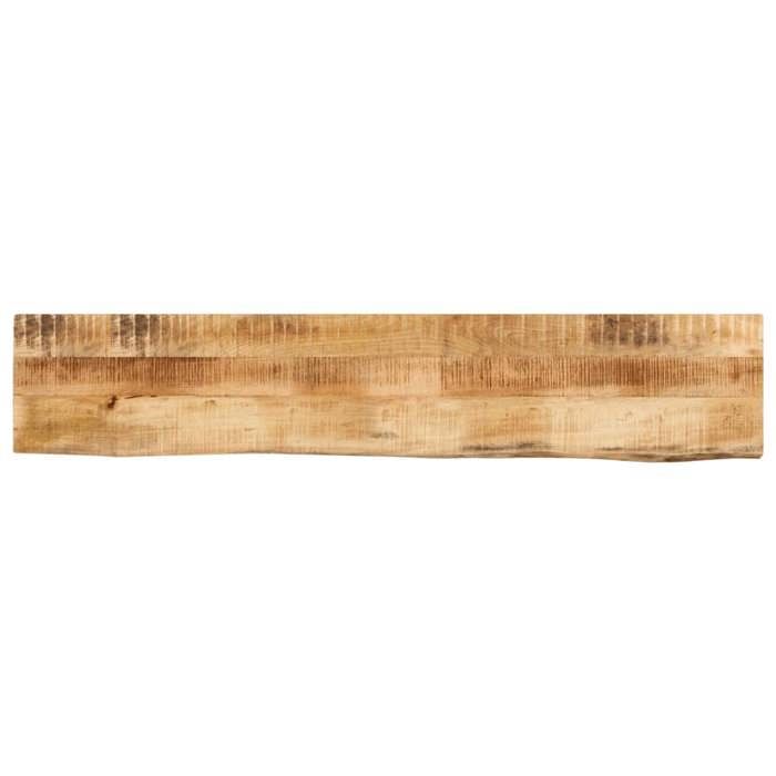 VidaXL Tabletop 180x20x2.5 Cm Live Edge Solid Mango Wood, Wooden Tabletop, Side Table Top, 370329