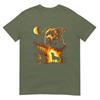 Pitbull Howling To The Moon Vintage Forest 90s Style TShirt
