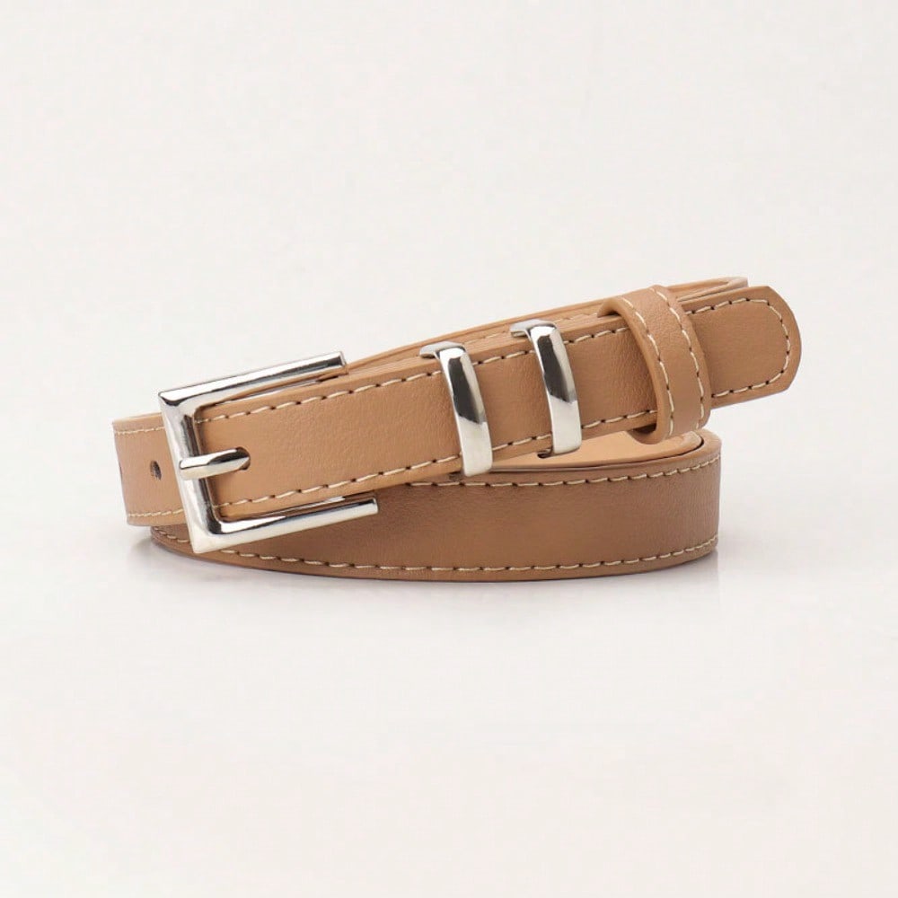 New Fashionable and Versatile Simple Pin Buckle Belt with Thin Jeans with Casual and High-end Women's Belt