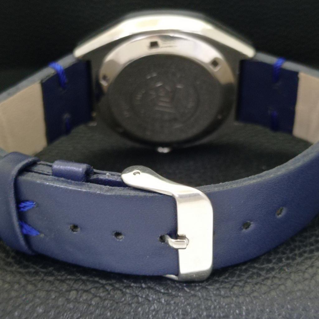 JAPAN VINTAGE RICOH R31 AUTOMATIC MENS BLUE COLOR DIAL WATCH A701934-5 R207-a701934