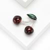 Fashion Sweet Cherry Chestnut Brooch Simple Fruit Alloy Metal Brooches For Women Pins Jewelry Gifts Suit Accessories