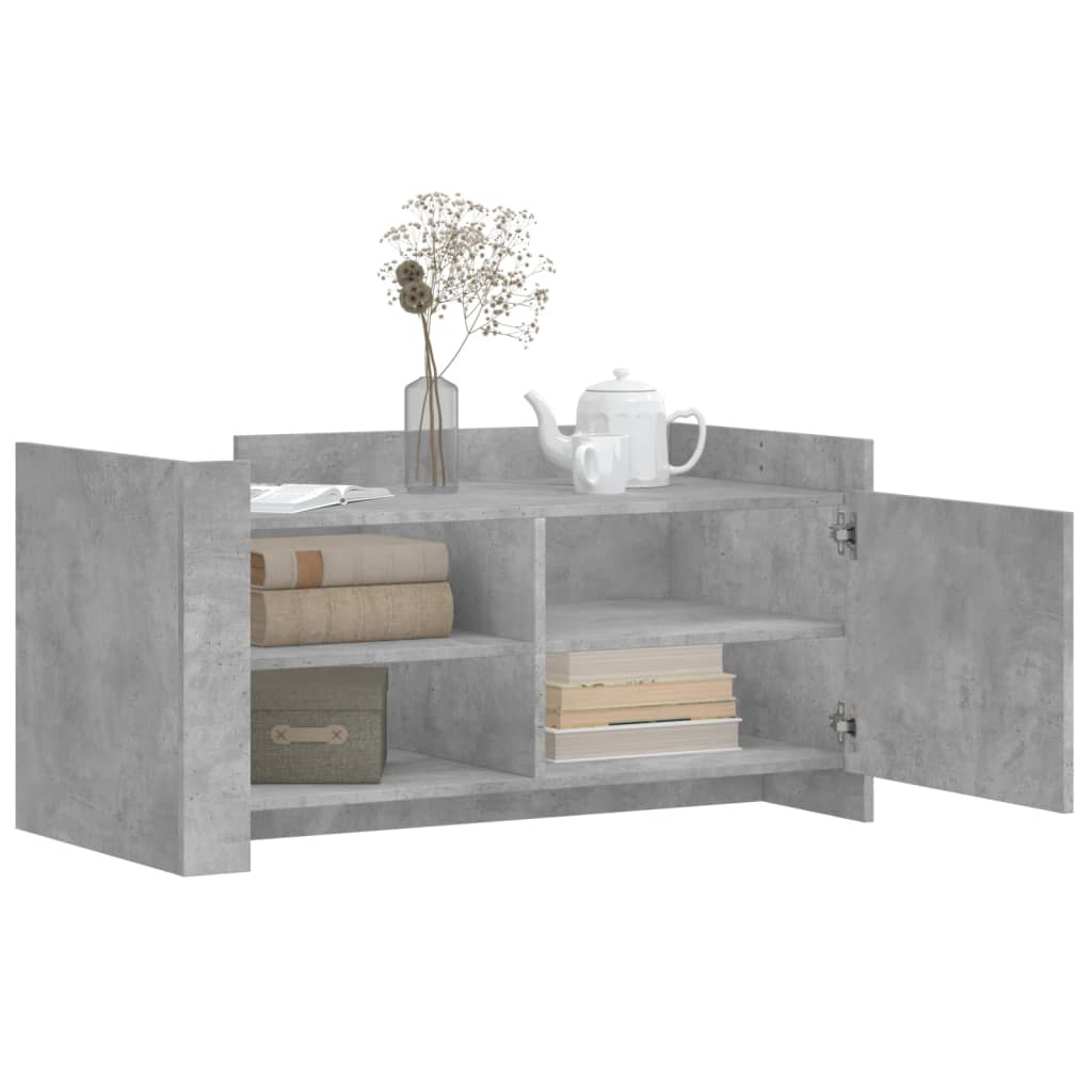  Coffee Table, Concrete Grey, 100x50x50 Cm