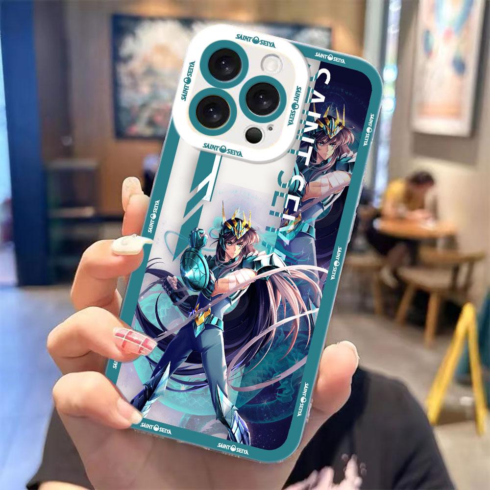 Cartoon S-Saints s-Seiya Clear Phone Case For Samsung Galaxy S26 S25 S24 S23 S22 S21 S20 FE S10 PLUS S30 S11E ULTRA EDGE Case