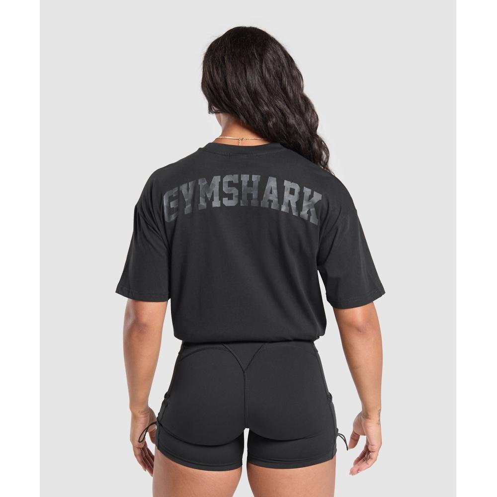 

Gymshark Adapt Camo Graphic Oversized Top Black B9a9v Bb2j XXS