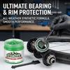 2oz Bike Grease with Brush, Waterproof Anti-Rust High Temp Synthetic Lube for MTB & Road Bike Bearings, Hubs & Headsets