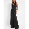 Fashion Vest, Pants, Patchwork, Cotton and Linen Casual Suit for Women