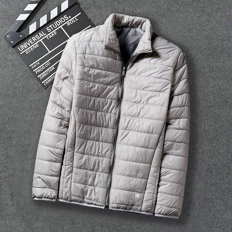 Herren Kapuzenjacke Minimalistisch Baumwolle - Trendige Kurze Einfarbige Lässige Oberbekleidung