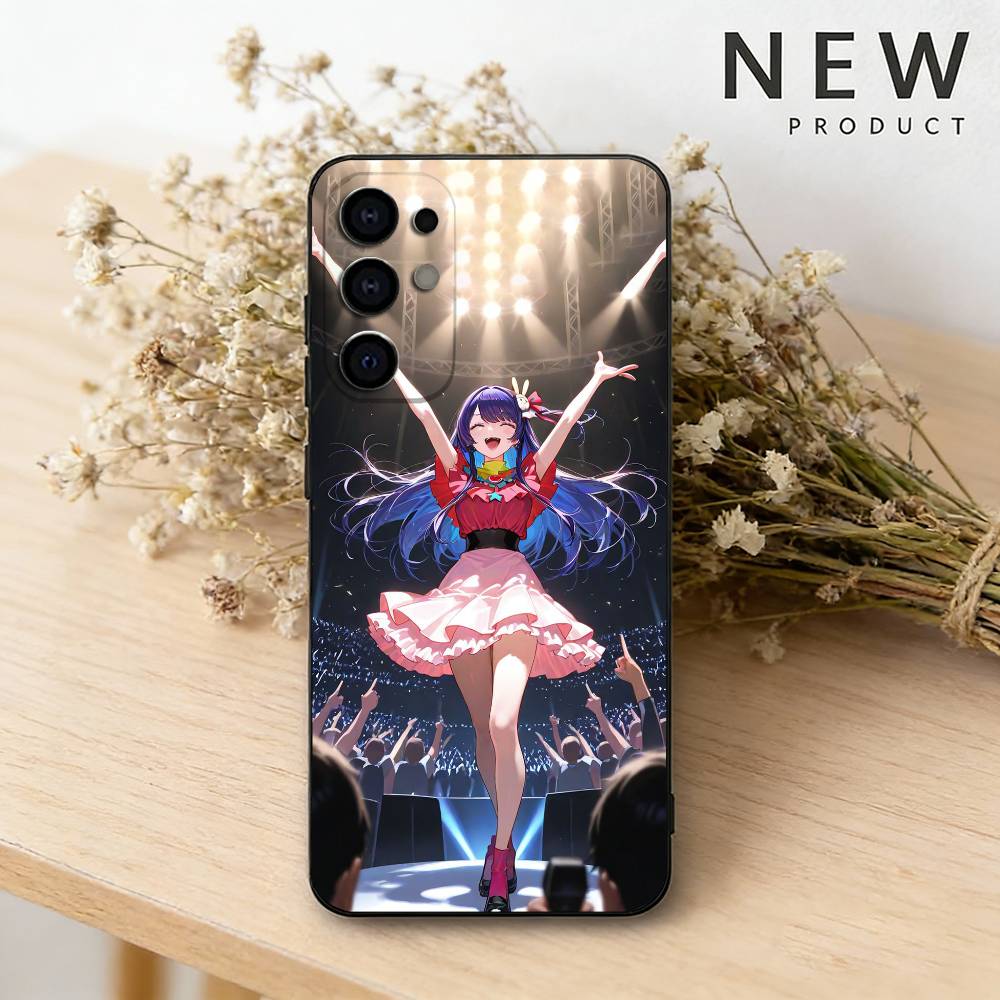 O-Oshi Anime No Ko Phone Case For Samsung S26,25,24,23,22,21,20,30,Ultra,Plus,Fe,Lite Black Shell