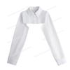 Cotton Long Sleeved Fake Collar Small Cape for Womens Shirt Detachable Collar Blouse Style False Collar for Summer